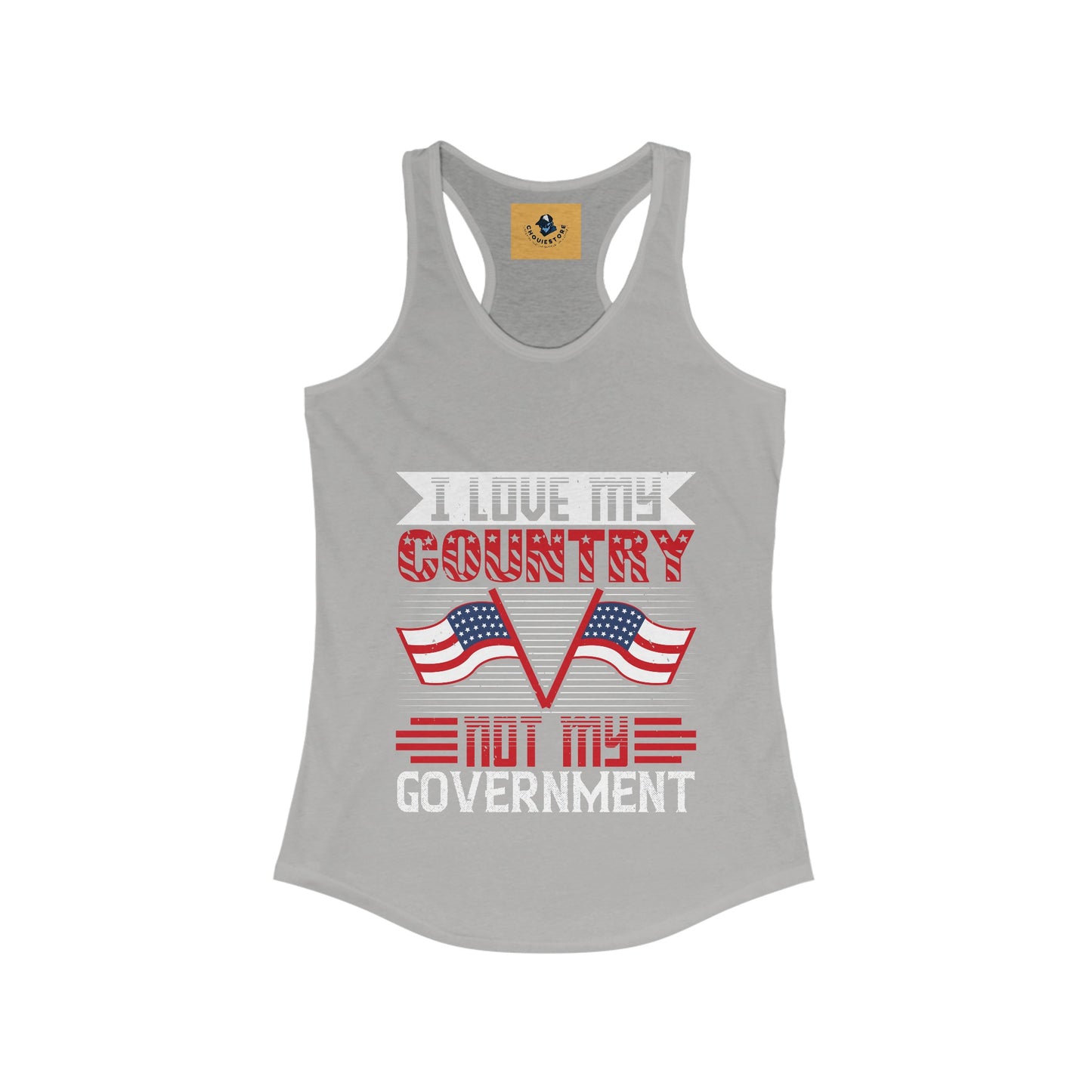 Women's Tank - Patriot Love country not government