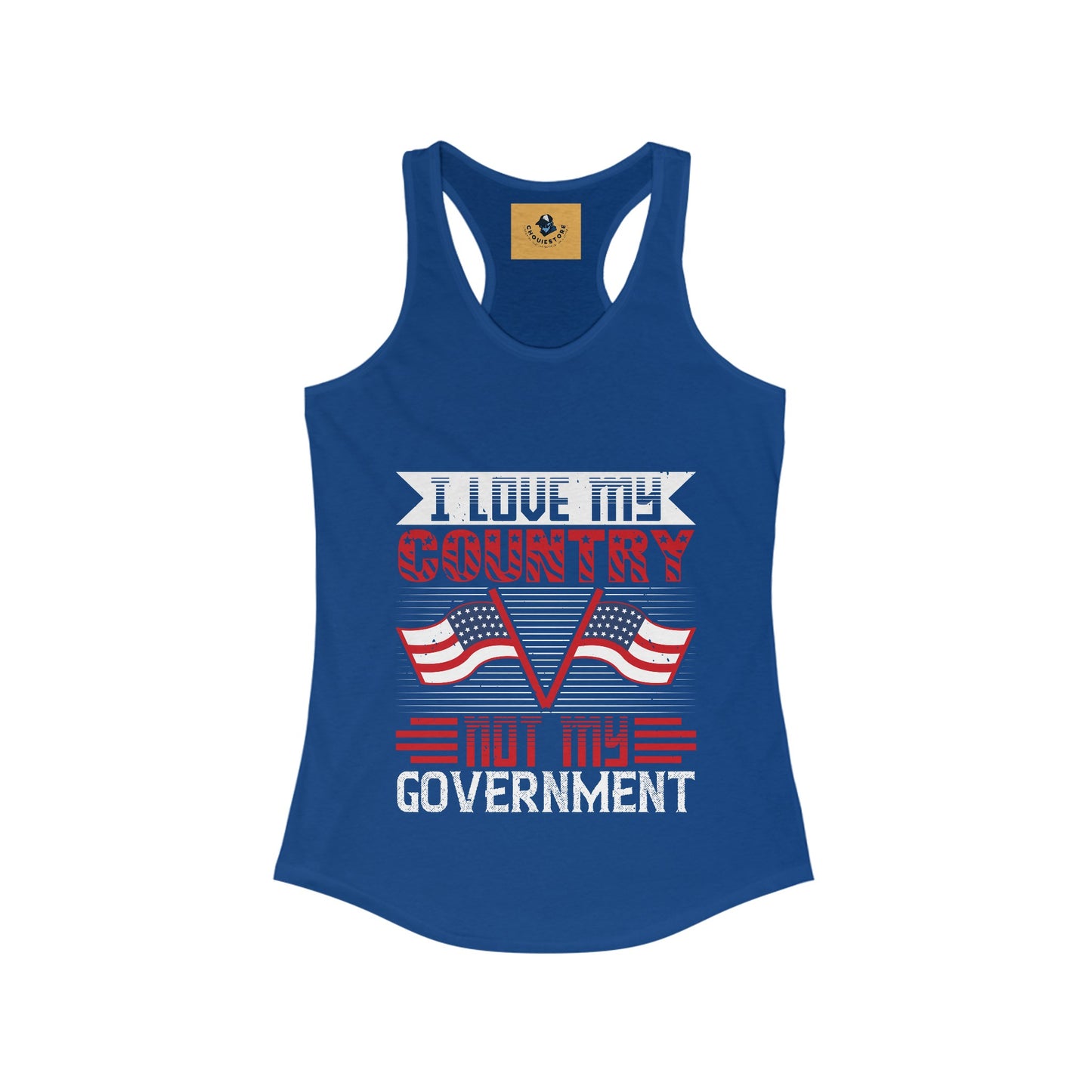 Women's Tank - Patriot Love country not government