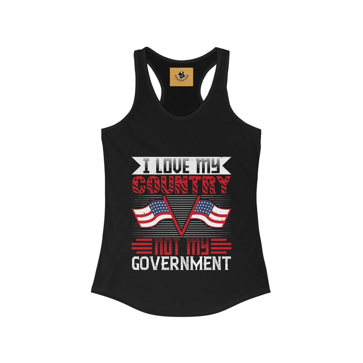 Women's Tank - Patriot Love country not government